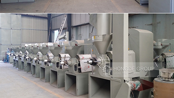 se está instalando una planta de fraccionamiento de refinería 